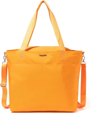 Large Carryall Tote Bag for Women - Lightweight Nylon Zipper Top Weekender Travel Beach Bag Personal Item w/Luggage Sleeve
