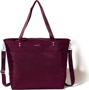 Large Carryall Tote Bag for Women - Lightweight Nylon Zipper Top Weekender Travel Beach Bag Personal Item w/Luggage Sleeve