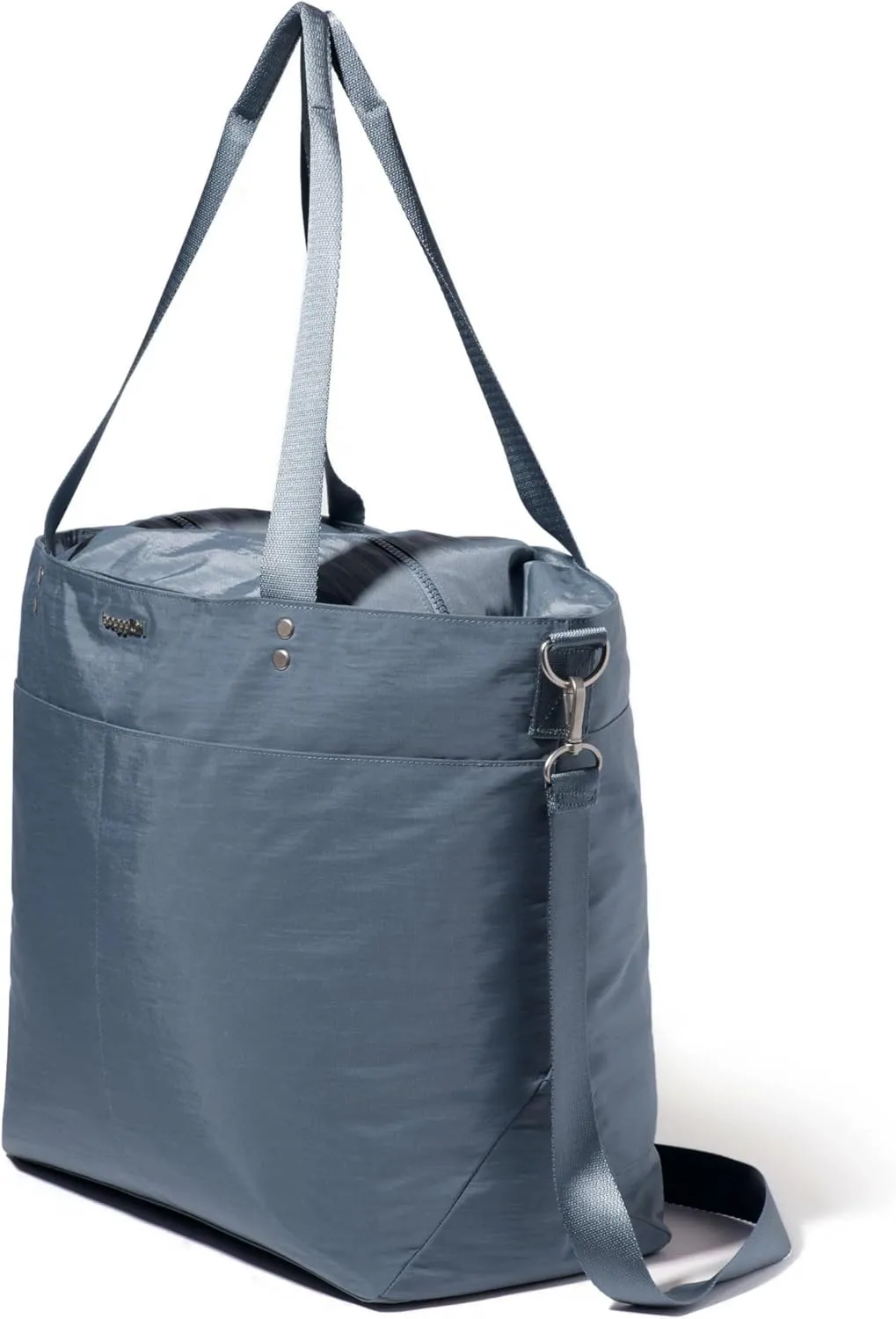 Large Carryall Tote Bag for Women - Lightweight Nylon Zipper Top Weekender Travel Beach Bag Personal Item w/Luggage Sleeve