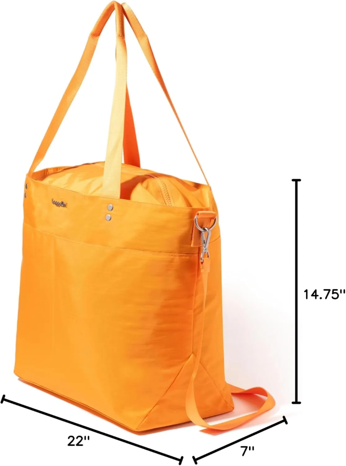 Large Carryall Tote Bag for Women - Lightweight Nylon Zipper Top Weekender Travel Beach Bag Personal Item w/Luggage Sleeve