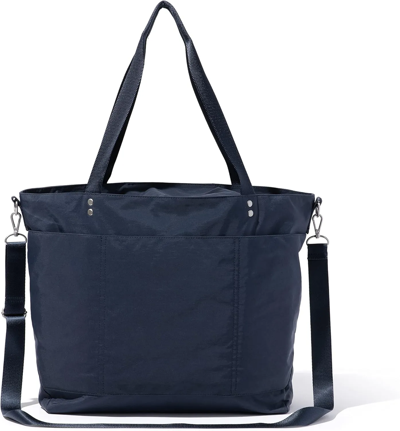 Large Carryall Tote Bag for Women - Lightweight Nylon Zipper Top Weekender Travel Beach Bag Personal Item w/Luggage Sleeve