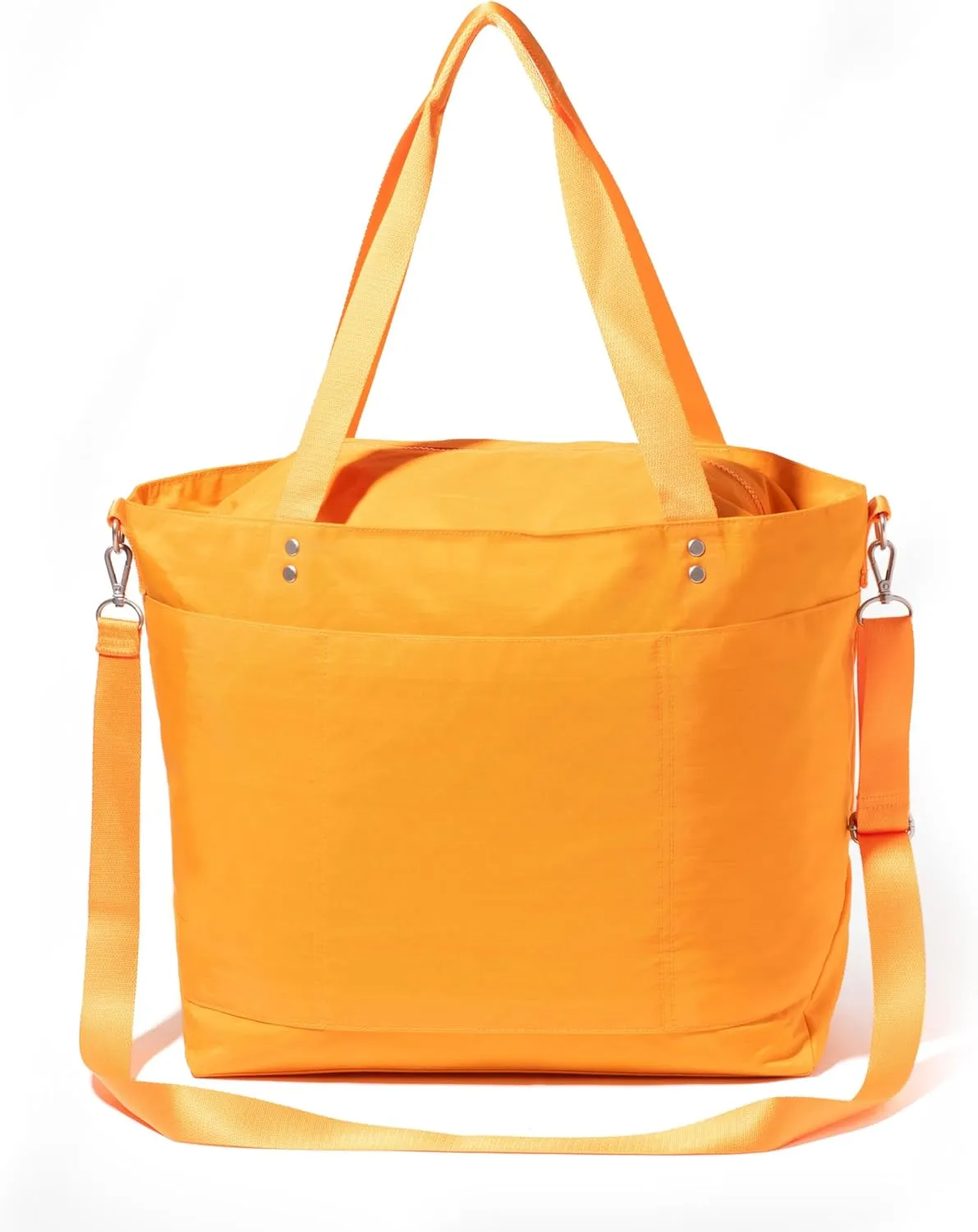 Large Carryall Tote Bag for Women - Lightweight Nylon Zipper Top Weekender Travel Beach Bag Personal Item w/Luggage Sleeve