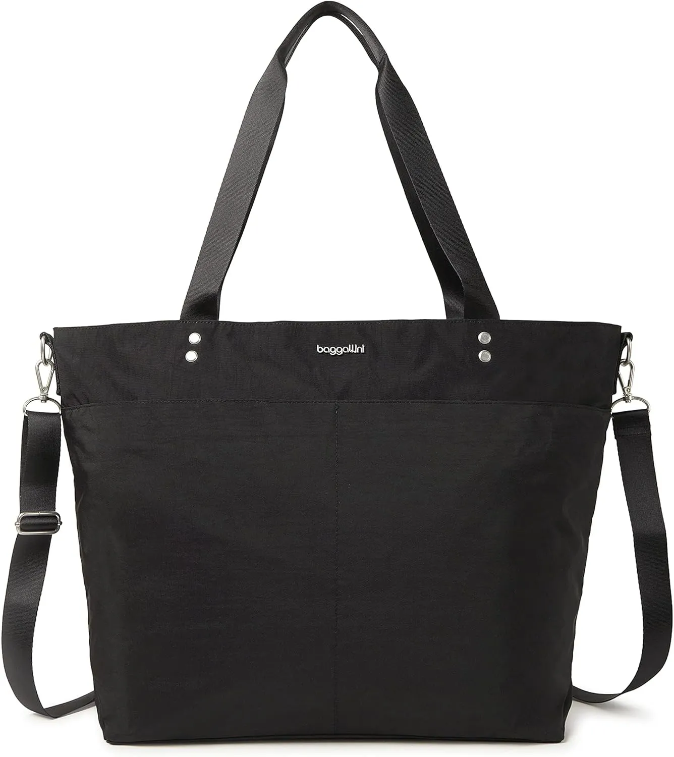 Large Carryall Tote Bag for Women - Lightweight Nylon Zipper Top Weekender Travel Beach Bag Personal Item w/Luggage Sleeve