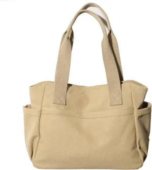 Large Handbags for Women Shoulder Hobo Purse Multi-Pockets for Travel, Gym, Shopping, Work Canvas Tote