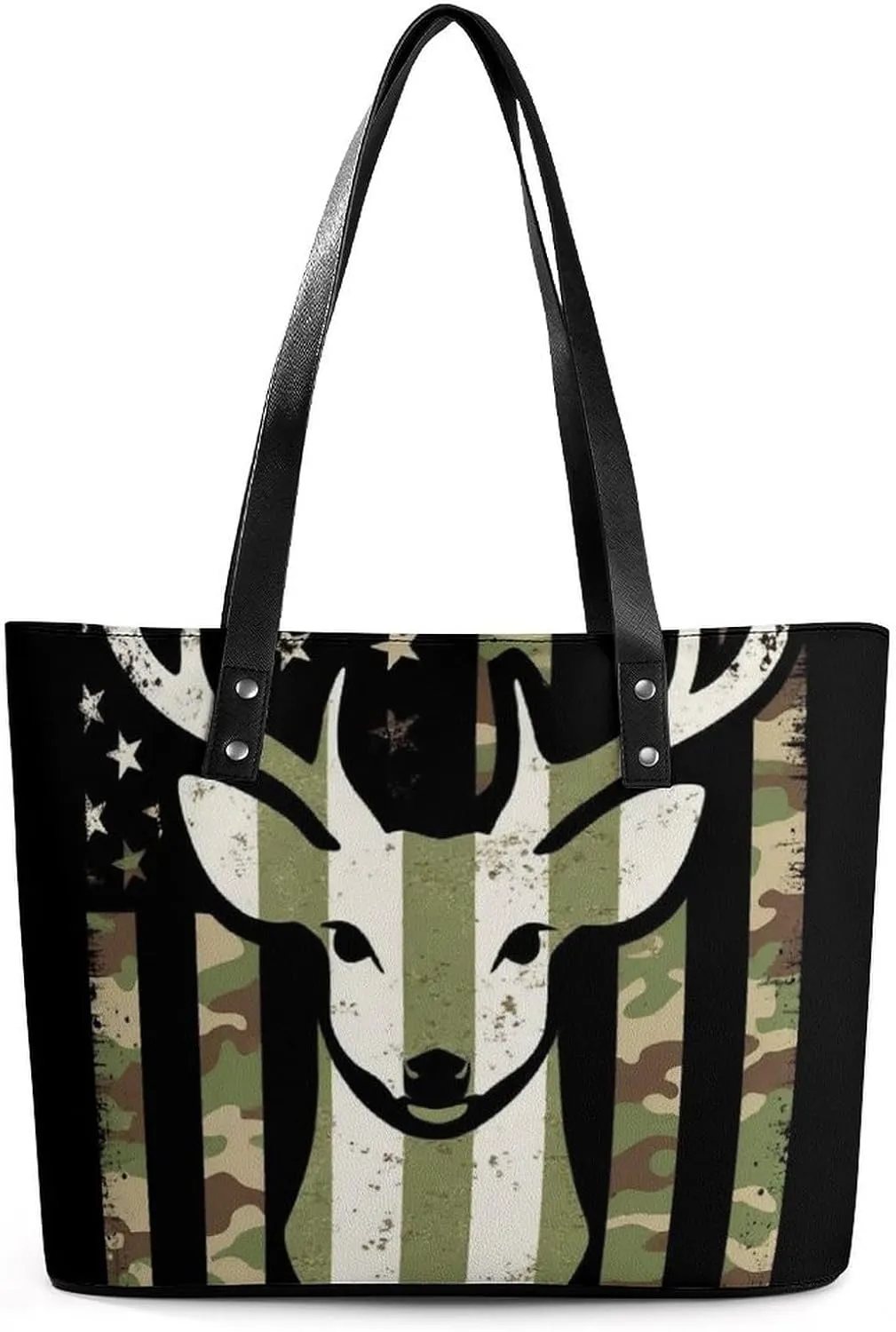 Large Leather Tote Bag Travel Work Daily Essentials Handbag For Women Men