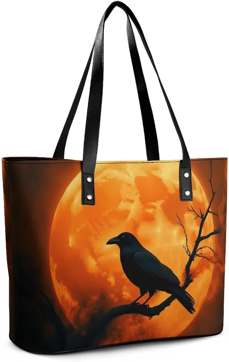 Large Leather Tote Bag Travel Work Daily Essentials Handbag For Women Men