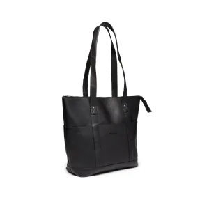 Large Multi-Pocket Tote- Black
