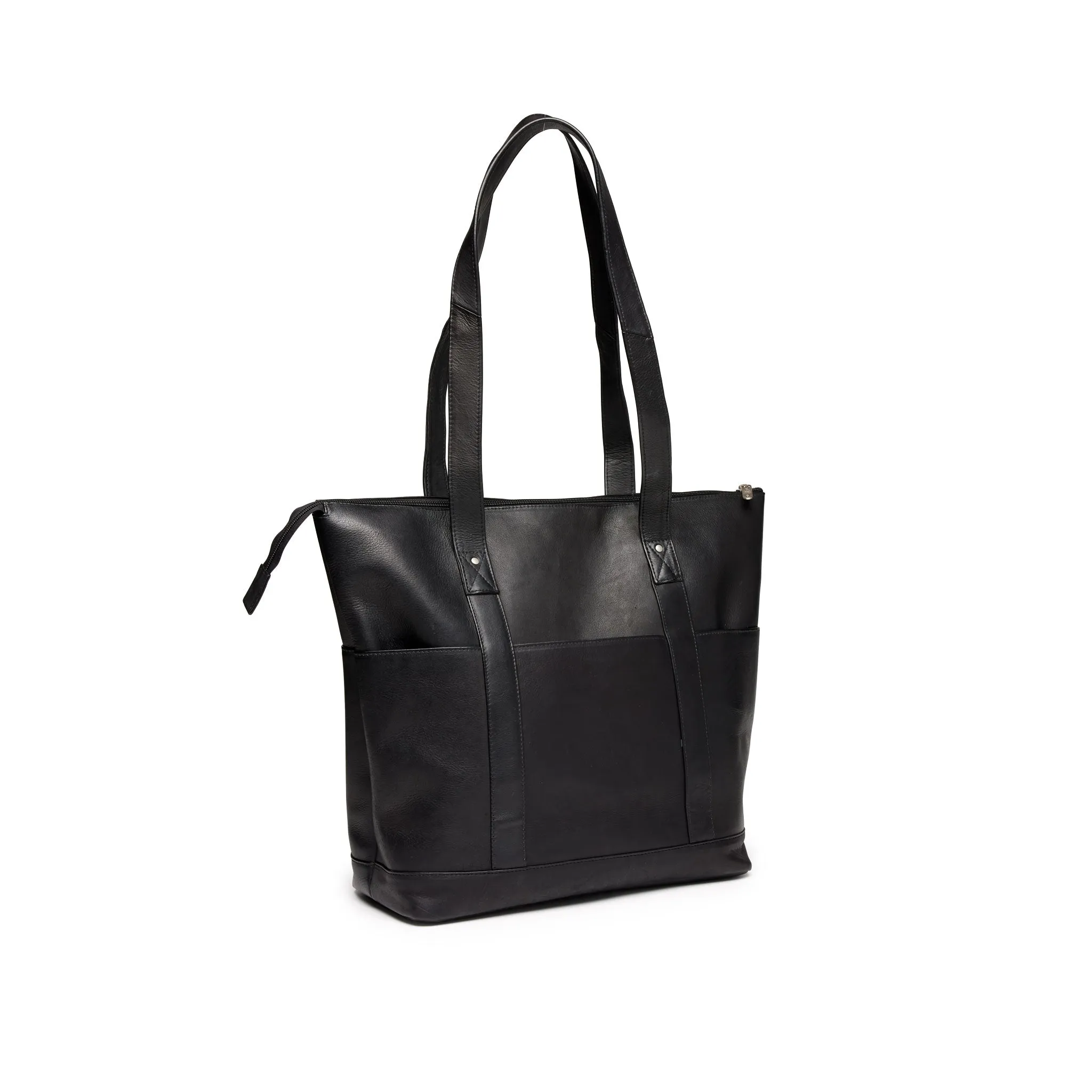 Large Multi-Pocket Tote- Black
