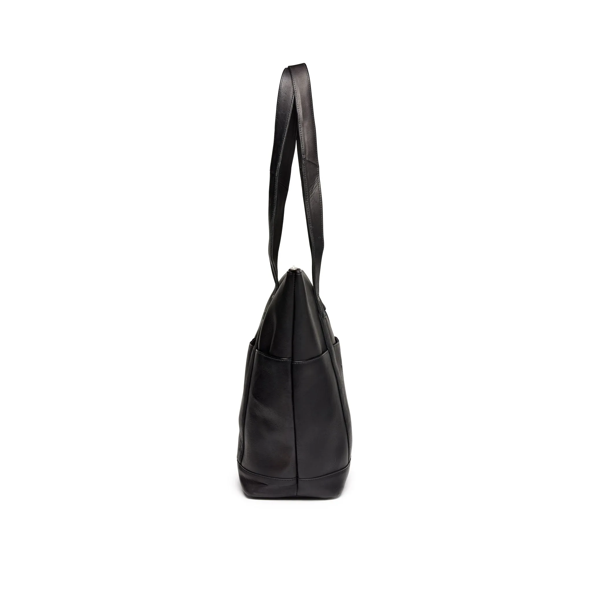 Large Multi-Pocket Tote- Black