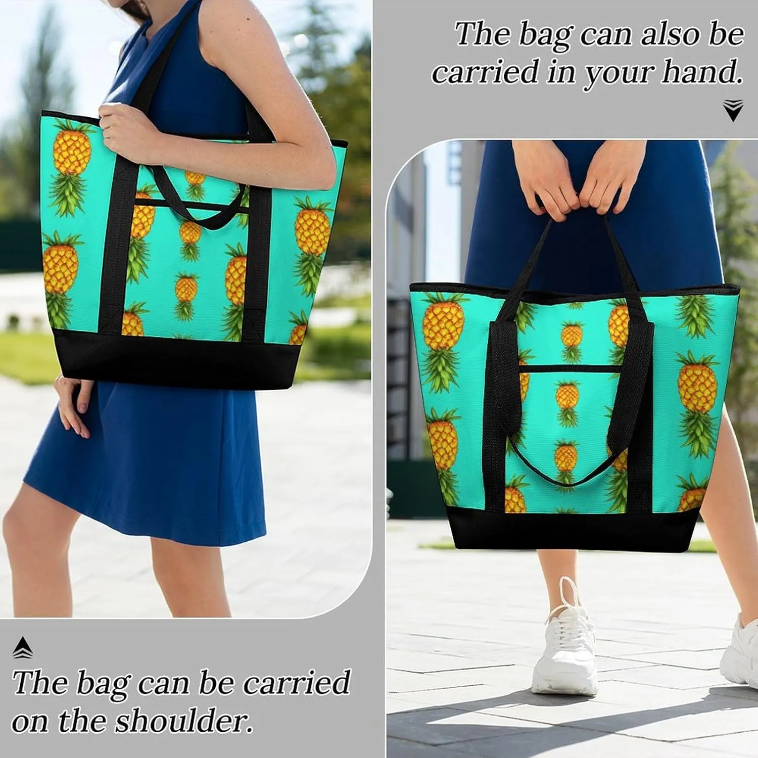 Large Thermal Shopping Tote Bag Travel Friendly Fashion Handbag Commuter Bag