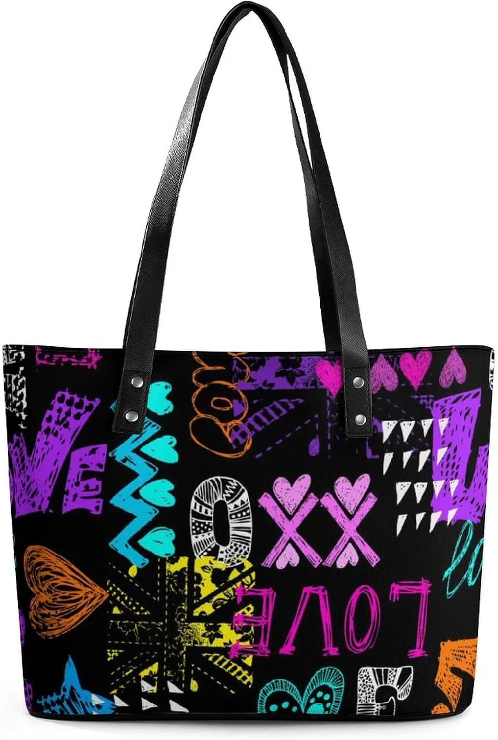 Large Tote Bag Fashion Handbag With Zipper For Women And Men