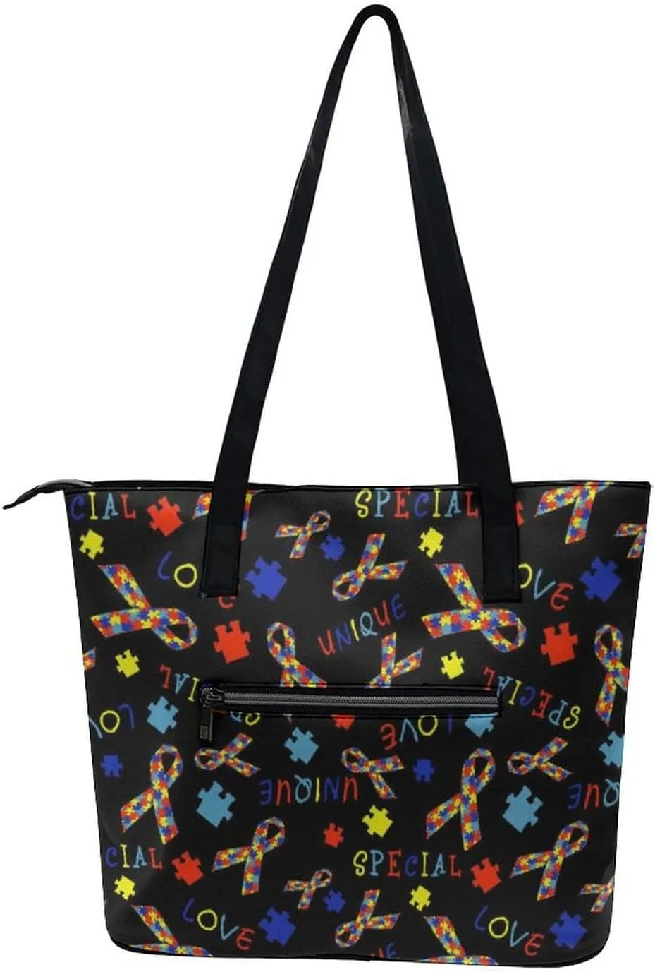 Large Tote Bag Fashion Handbag With Zipper For Women And Men