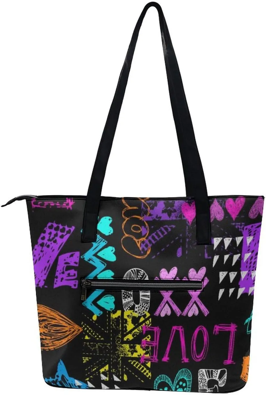 Large Tote Bag Fashion Handbag With Zipper For Women And Men