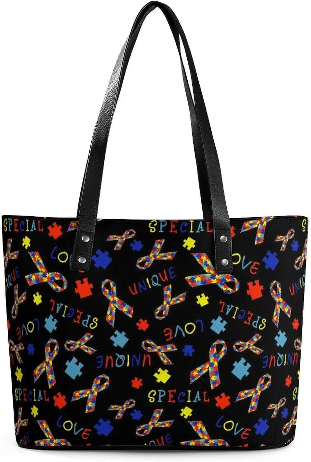 Large Tote Bag Fashion Handbag With Zipper For Women And Men