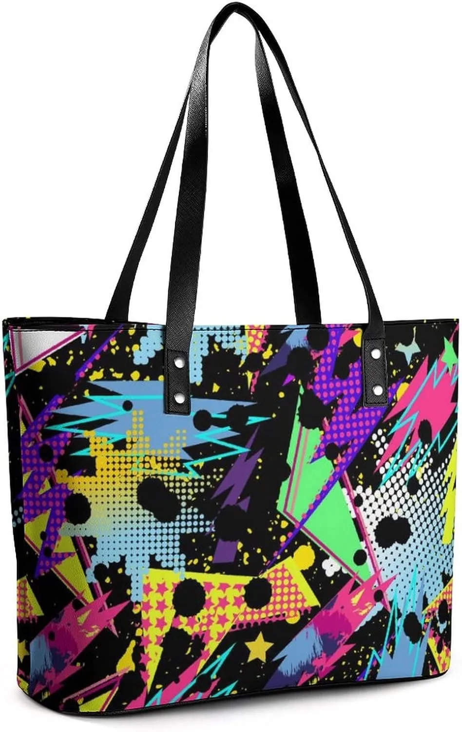 Large Tote Bag Fashion Portable Handbags With Zipper For Women And Men