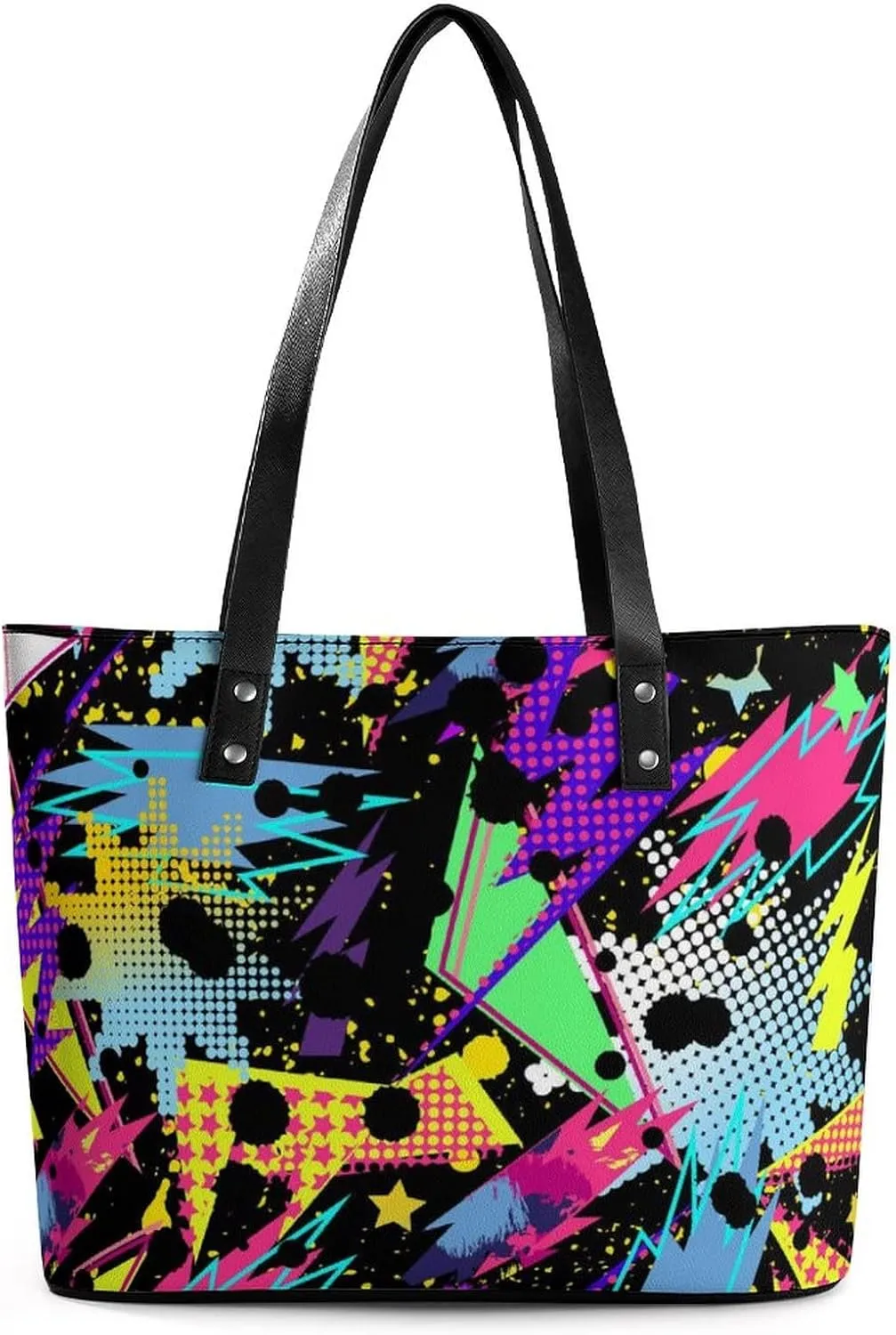 Large Tote Bag Fashion Portable Handbags With Zipper For Women And Men