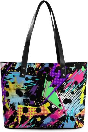 Large Tote Bag Fashion Portable Handbags With Zipper For Women And Men