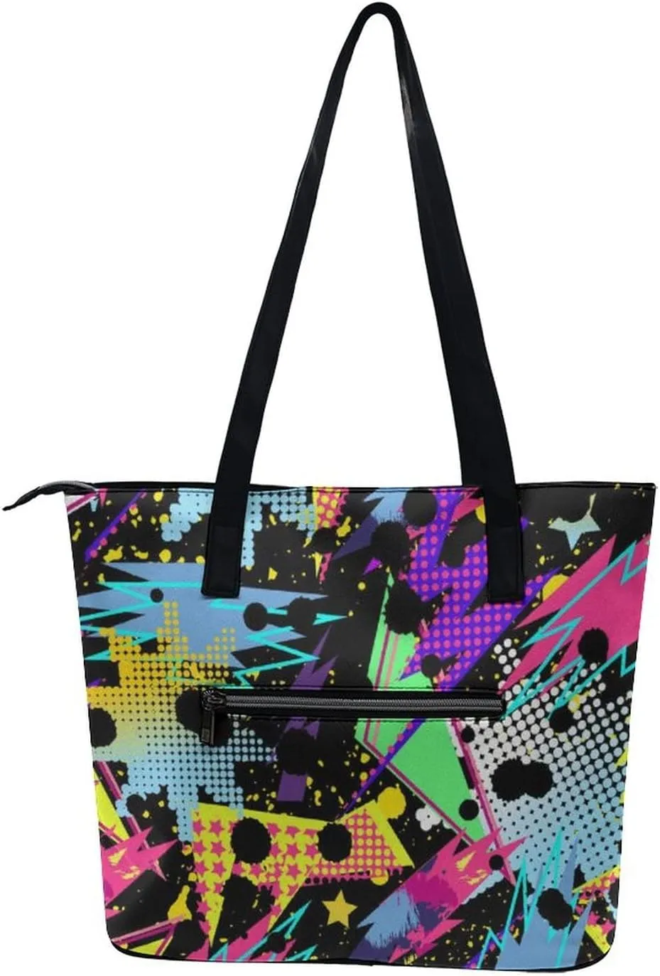 Large Tote Bag Fashion Portable Handbags With Zipper For Women And Men
