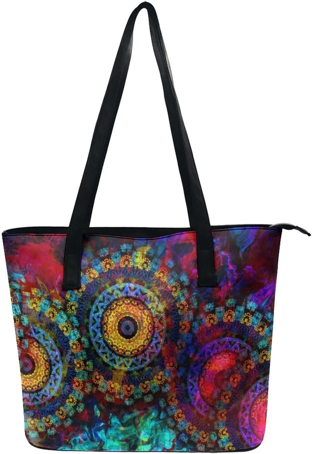 Large Tote Bag Fashion Portable Handbags With Zipper For Women And Men