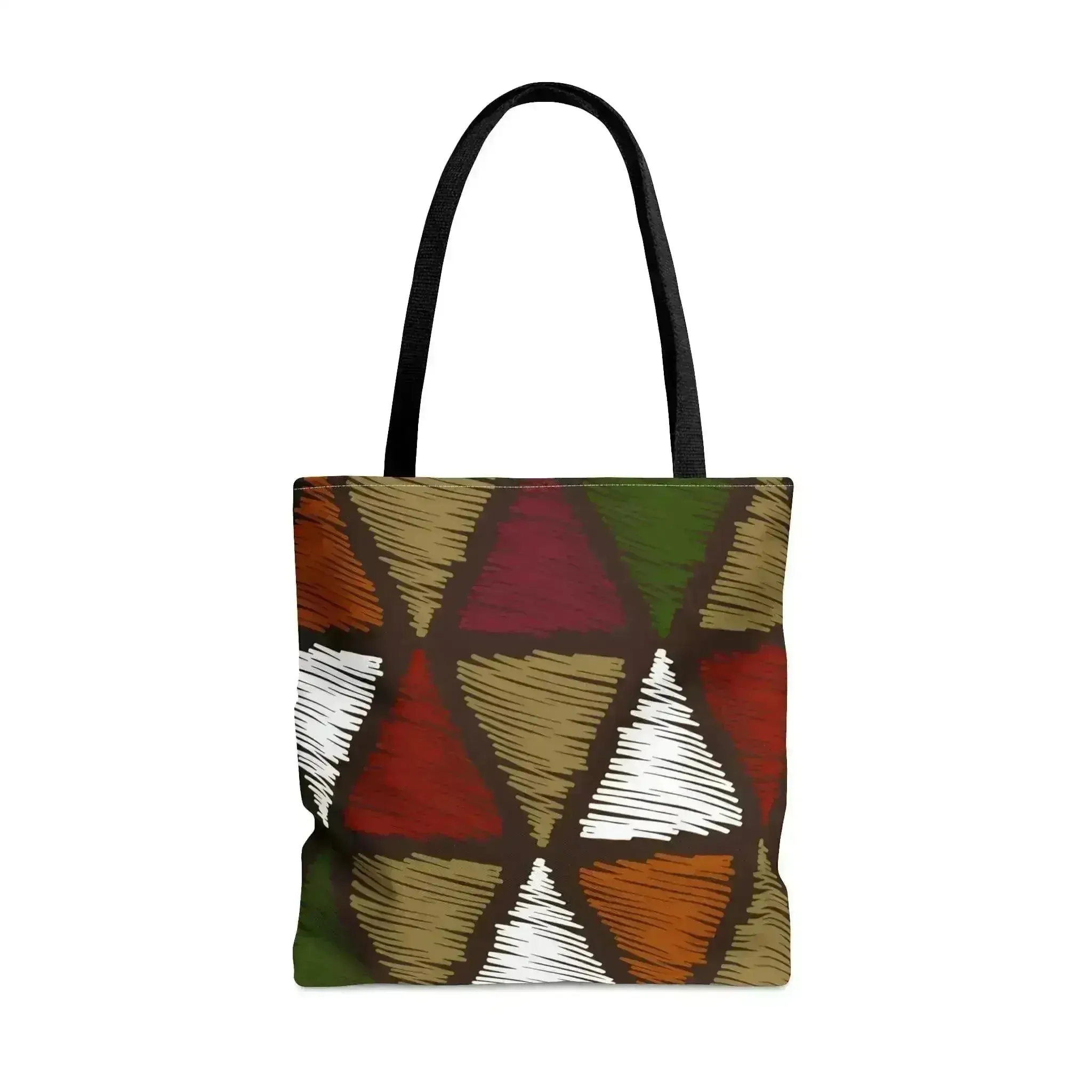 Large Tote Bag Multicolor Tribal Pattern