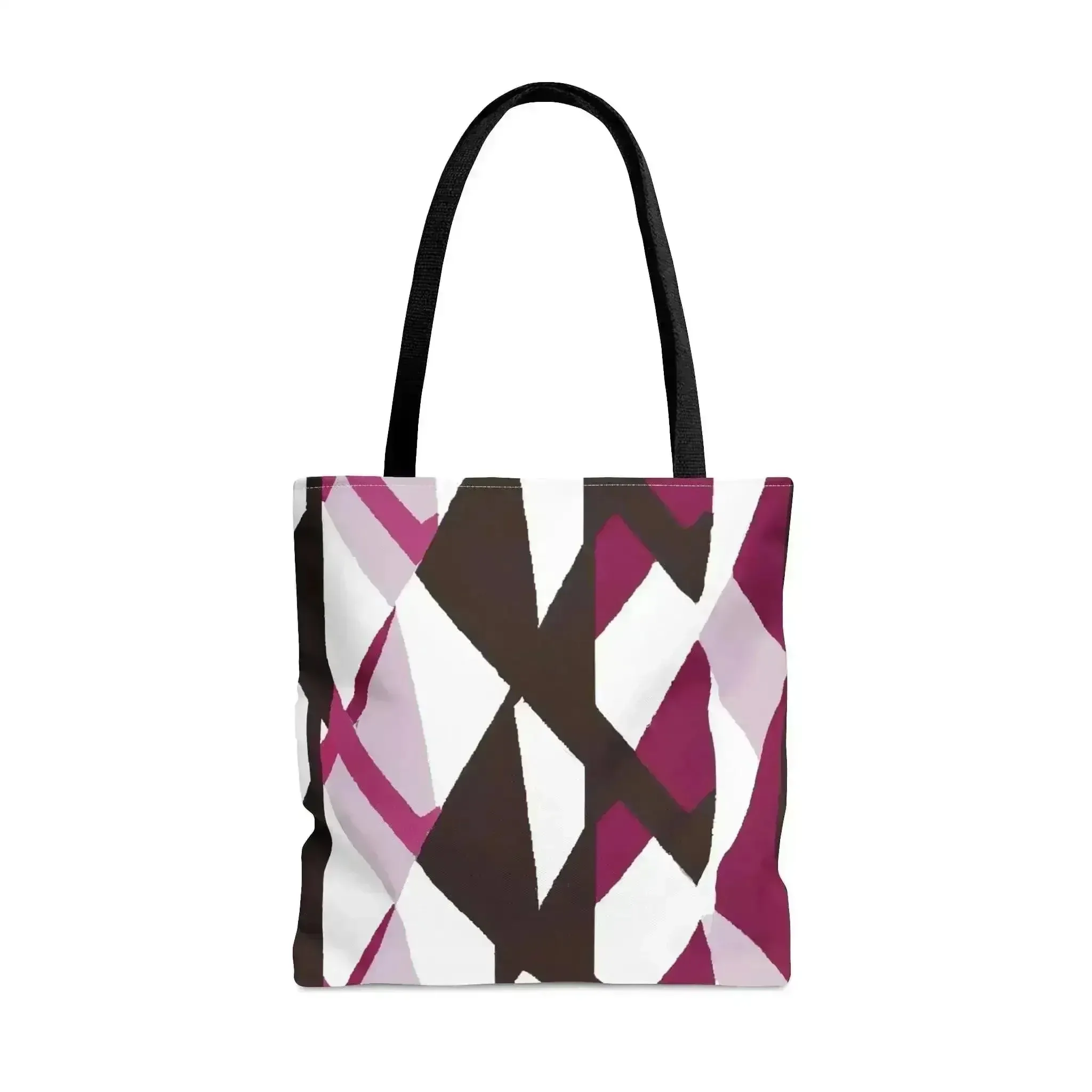 Large Tote Bag Pink Mauve Pattern