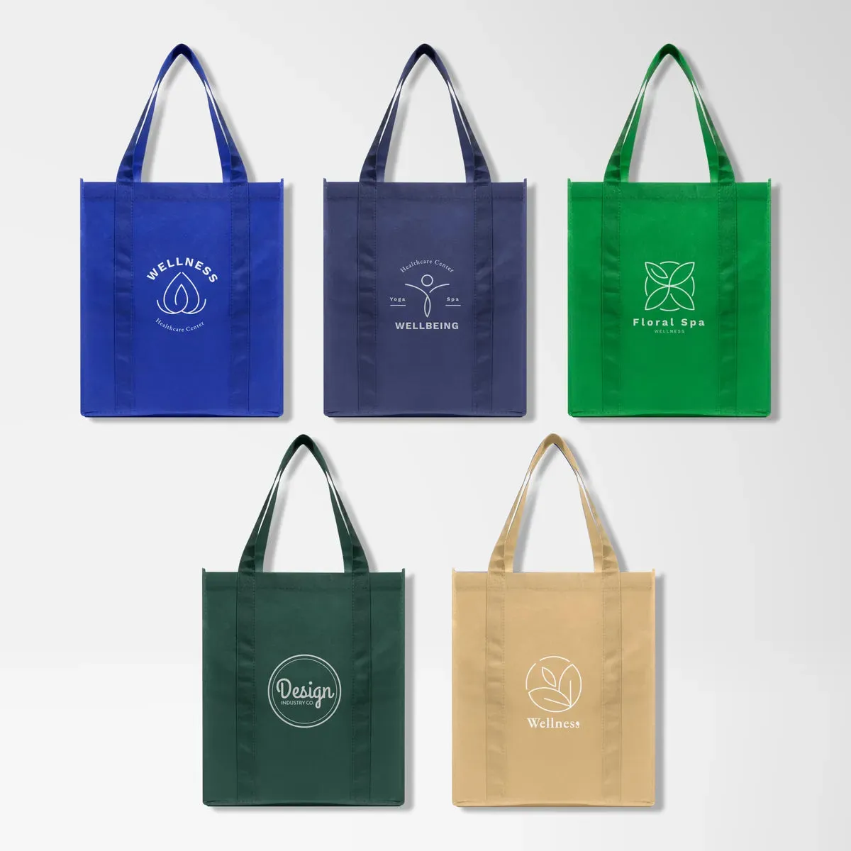 Large Water-Resistant Lila Shopping Tote