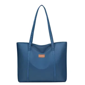 Large Waterproof Blue Tote Bag for Women