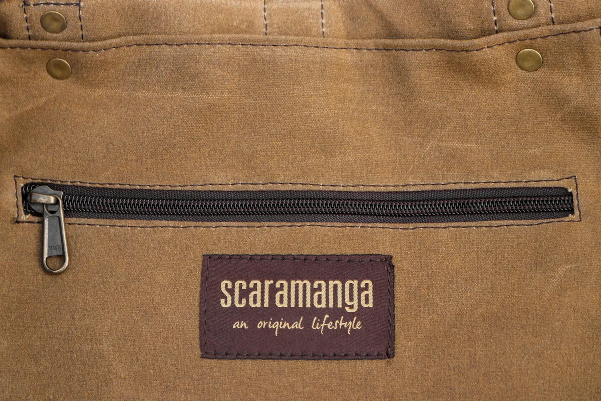 Large Waxed Canvas Shopper Tote