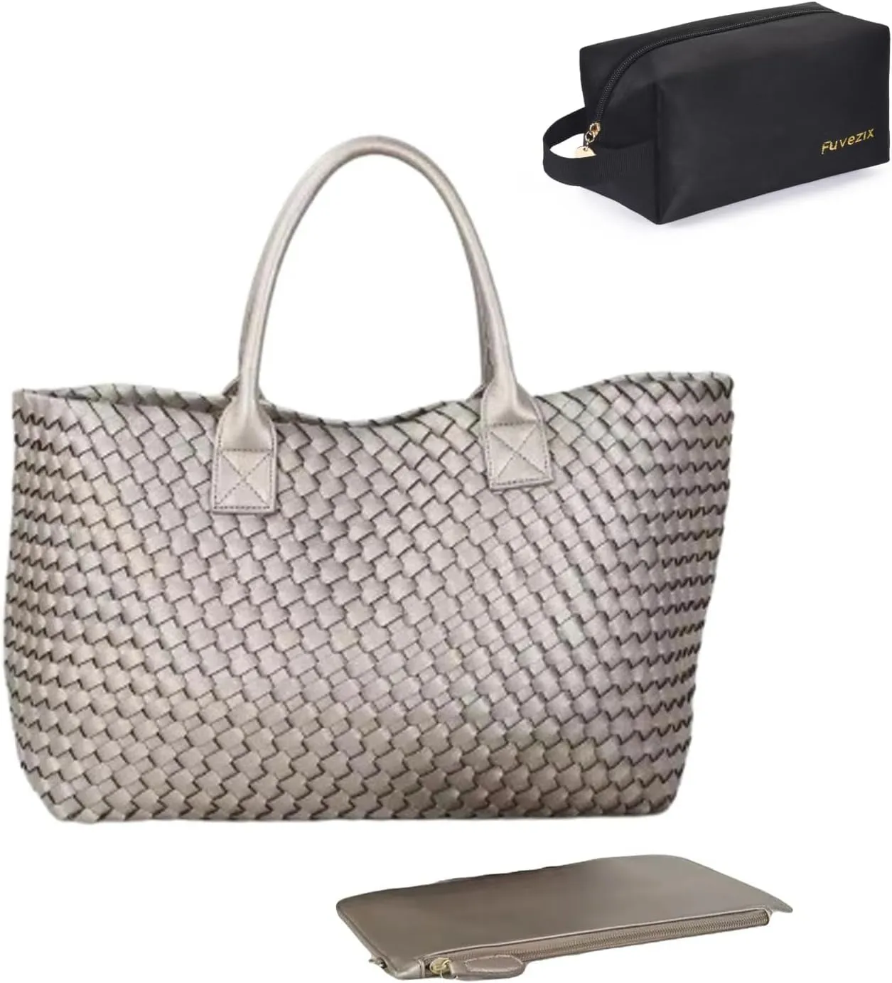 Large Woven Tote handbags for Women Work Tote Bag Shoulder Purse Tote Purse Shoulder Bag Travel Tote Bag