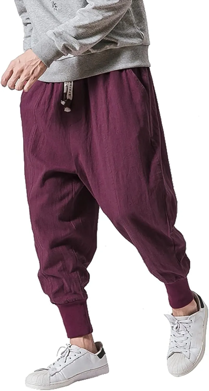 LCMTWX Cargo Pants for Men Casual Jogging Sports Elastic with Pockets Men's Men's Pants Fleece Active Tech Joggers