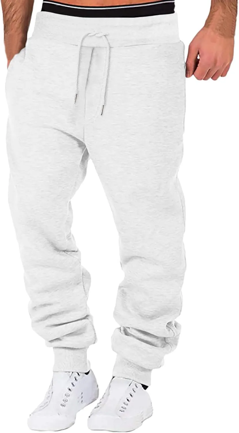 LCMTWX Cargo Pants for Men Casual Jogging Sports Elastic with Pockets Men's Men's Pants Fleece Active Tech Joggers