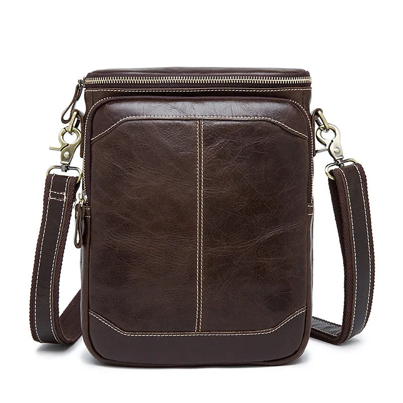 leather bag leisure business men bangalor fashion leather satchel tidal range of vertical section