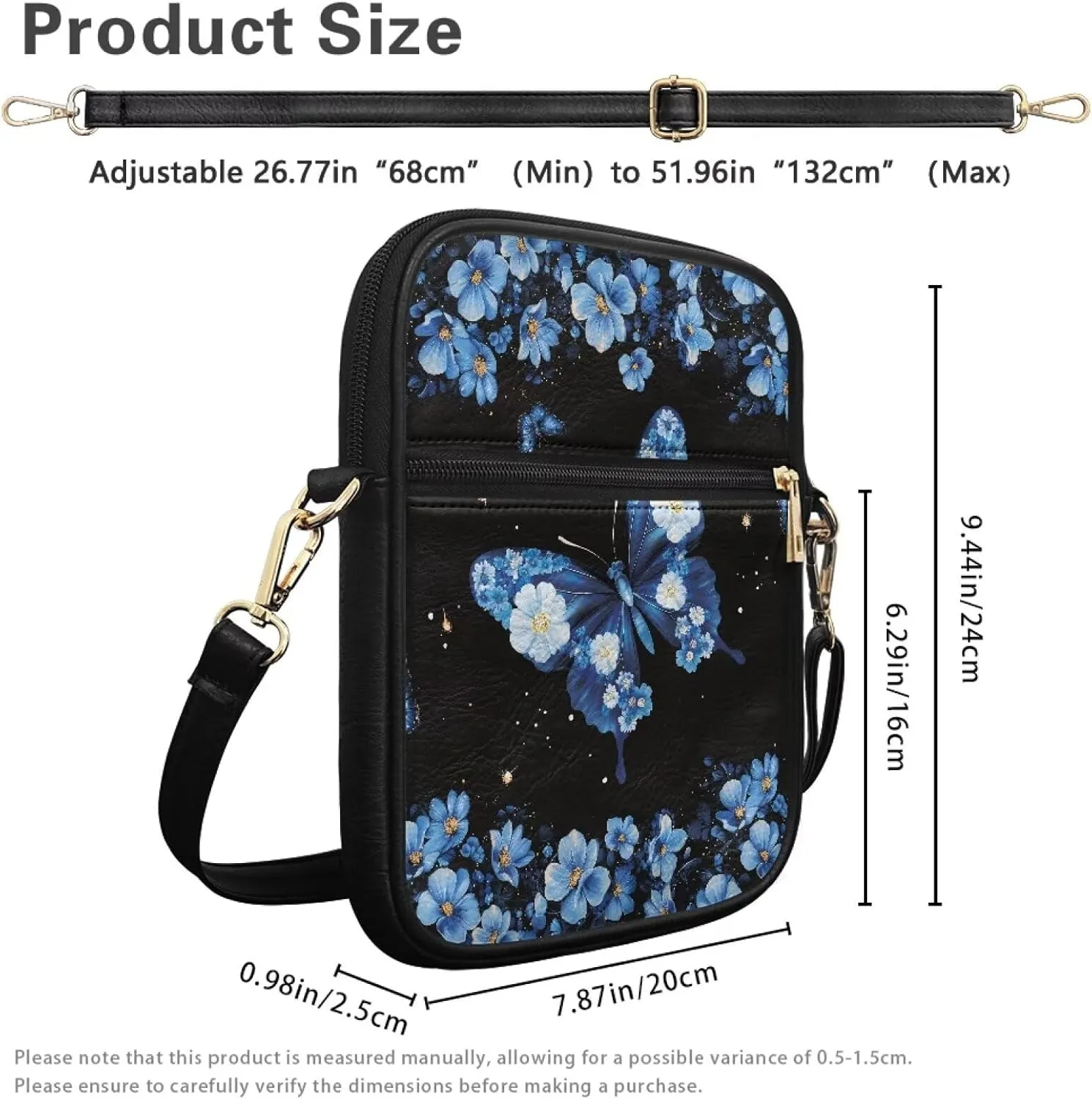 Leather Messenger Bag for Men Women Crossbody Shoulder Bags Satchel Casual Sling Daypack Work Business Daily Purse