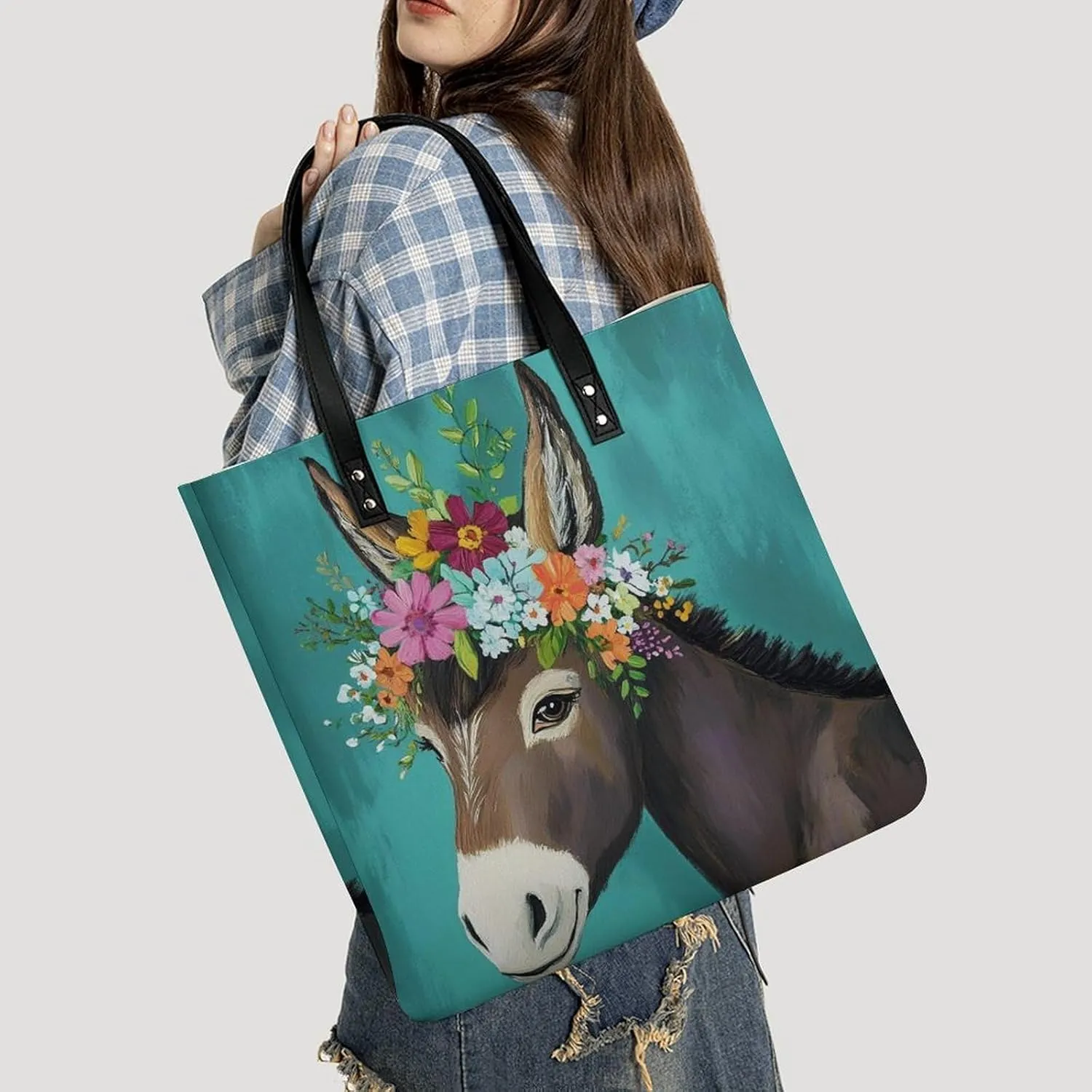 Leather Purse For Women Ladies Tote Shoulder Handbag