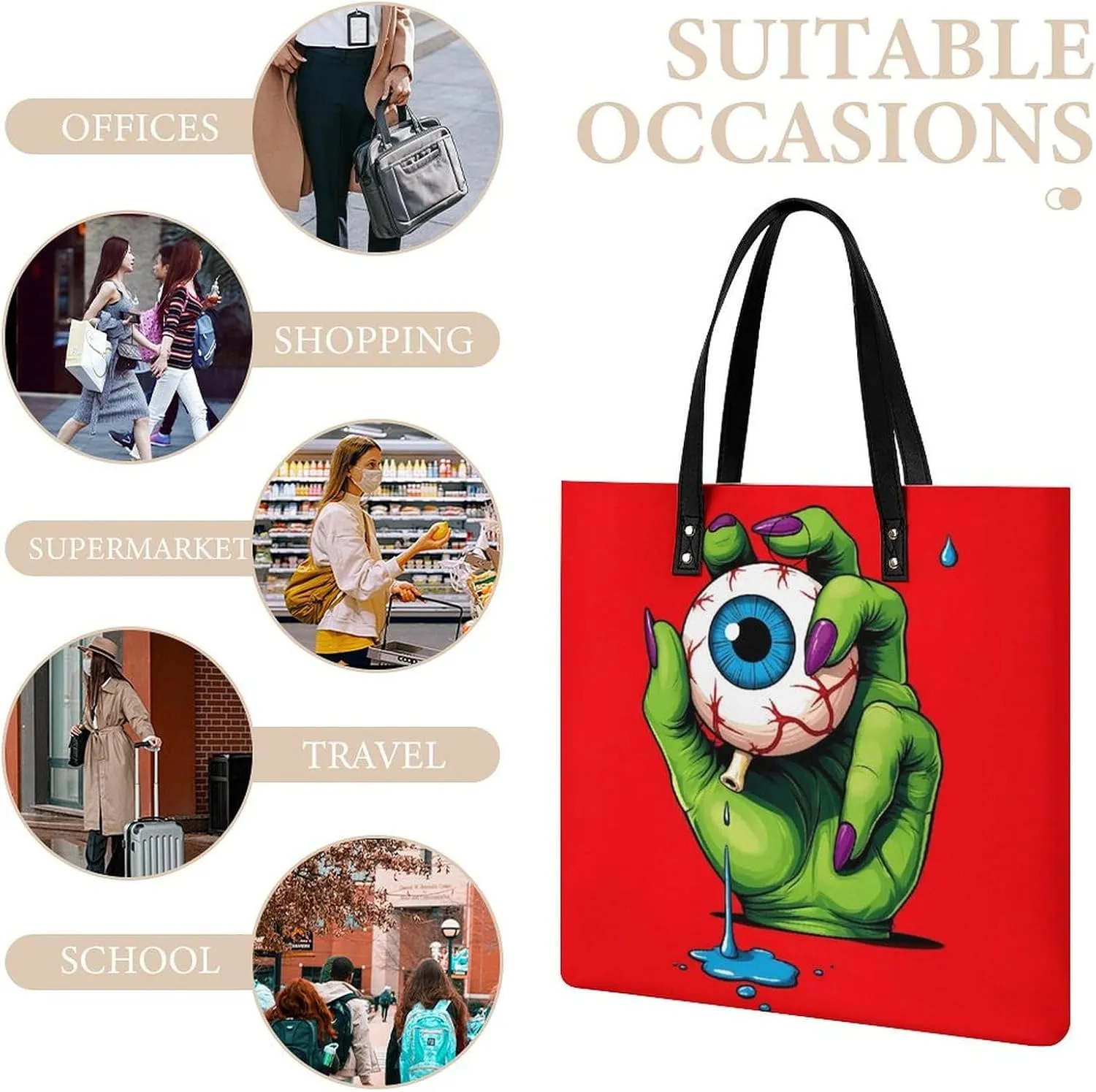 Leather Purse For Women Ladies Tote Shoulder Handbag