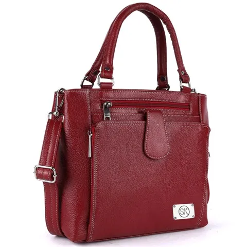 Leather Shoulder Tote Purse Top Handle Satchel