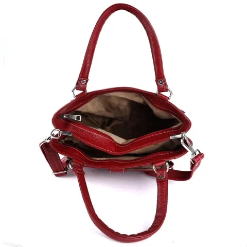 Leather Shoulder Tote Purse Top Handle Satchel