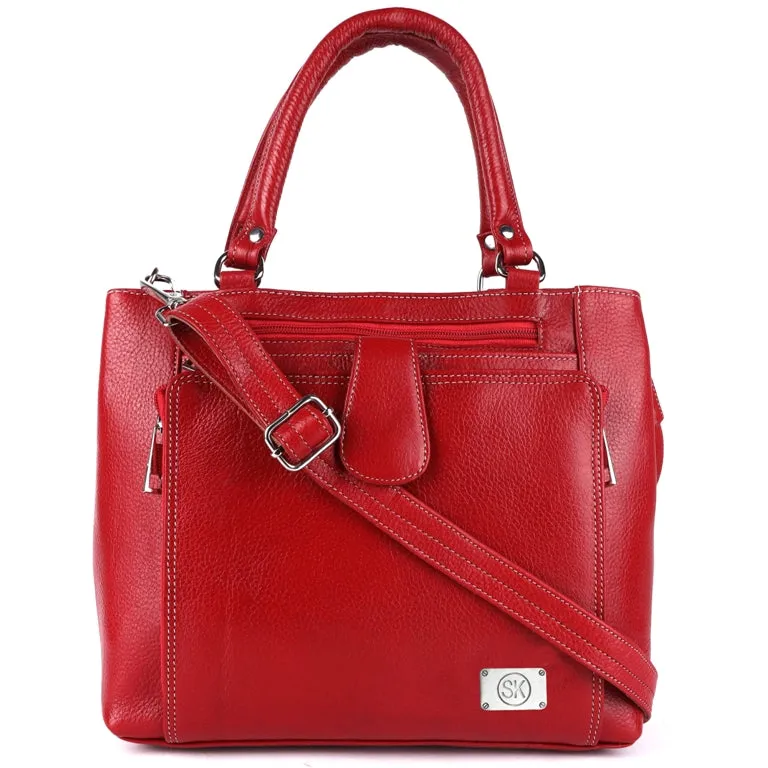 Leather Shoulder Tote Purse Top Handle Satchel