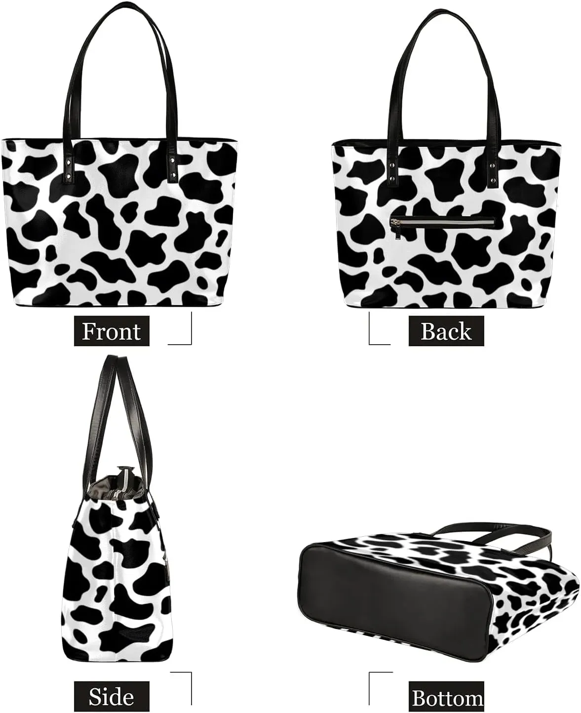Leather Tote Bag for Women Handbags Laptop Shoulder Bag Large Tote Purse for Work Shopping Travel