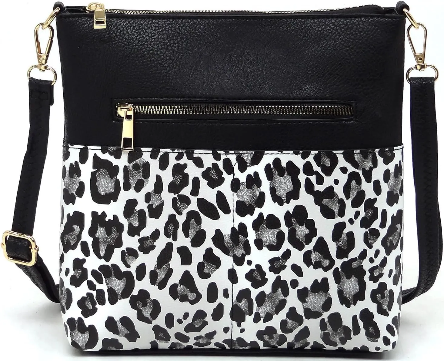 Leopard Print Crossbody Bag Animal Printed Shoulder Bag Womens Purse Satchel