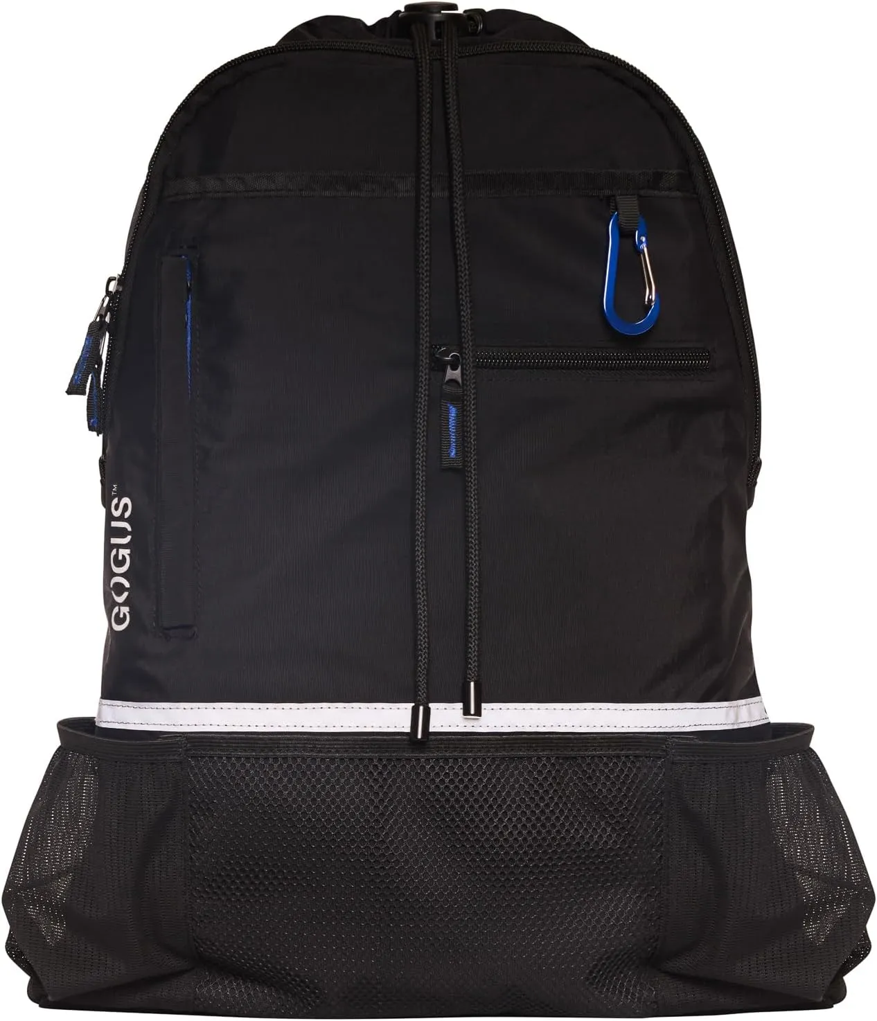 Light Gym Drawstring Backpack with Dual Water Bottle Pockets – 18L Eco-Friendly, Water-Resistant Hybrid Bag with Mesh Compartment & Reflective Details for Men & Women