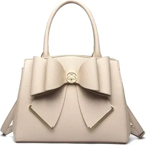 Like Dreams Vegan Leather Tote Bag for Women - Elegant Bowtie Satchel Purse, Stylish Handbag & Purse for Women