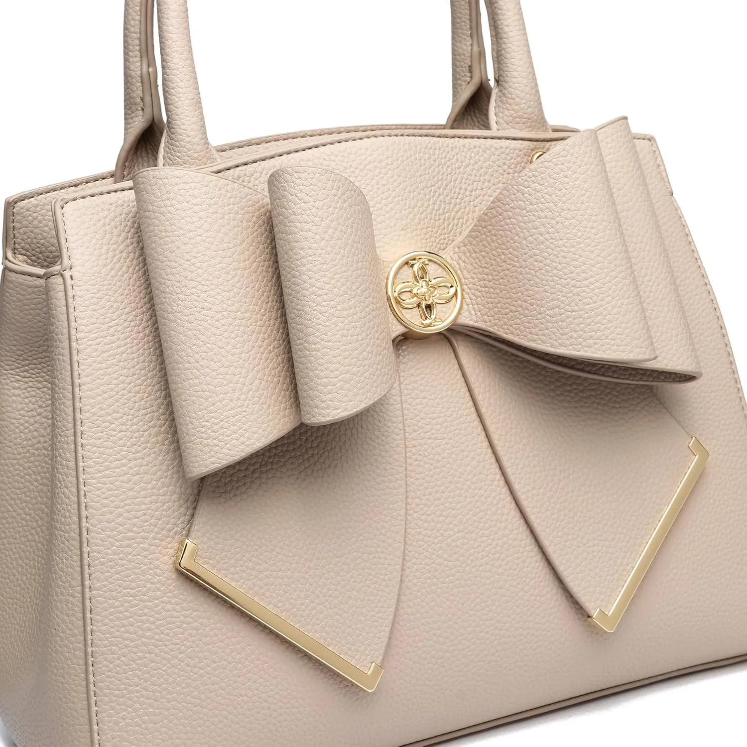 Like Dreams Vegan Leather Tote Bag for Women - Elegant Bowtie Satchel Purse, Stylish Handbag & Purse for Women