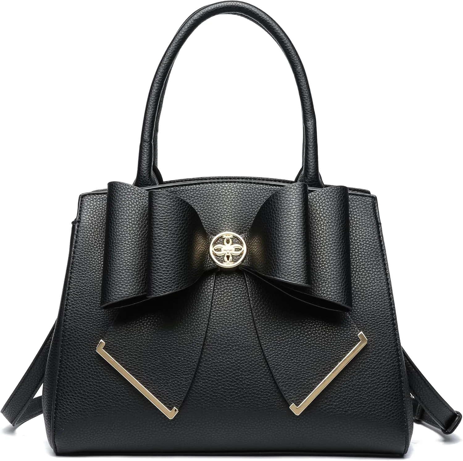 Like Dreams Vegan Leather Tote Bag for Women - Elegant Bowtie Satchel Purse, Stylish Handbag & Purse for Women