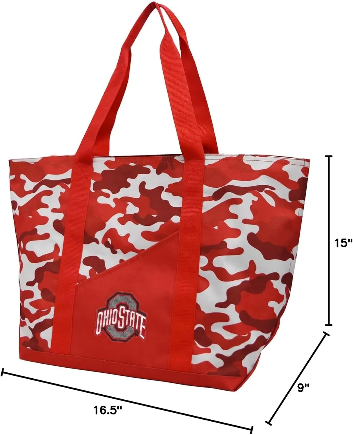 Littlearth Unisex-Adult NCAA Super-Duty Camo Tote, 16.5 x 9 x 15