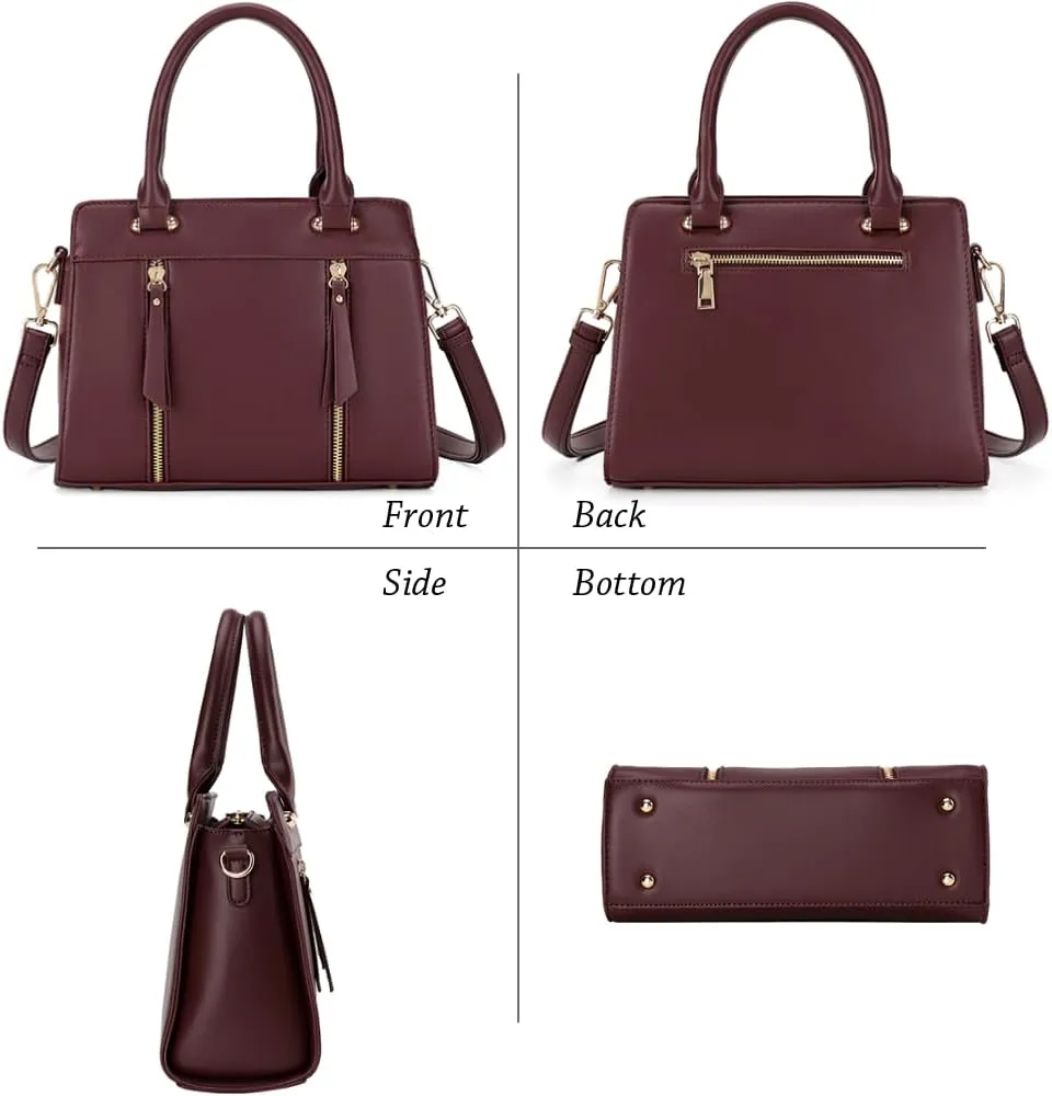 LJOSEIND Small Satchel Purses for Women - Fashionable Handbags, Top Handle Crossbody Bags with Adjustable Strap