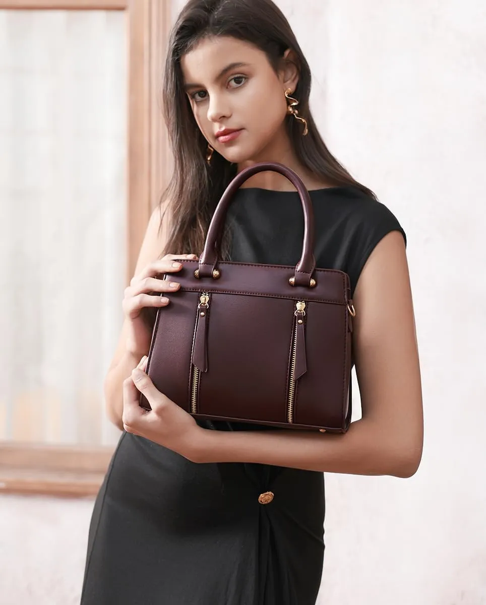 LJOSEIND Small Satchel Purses for Women - Fashionable Handbags, Top Handle Crossbody Bags with Adjustable Strap