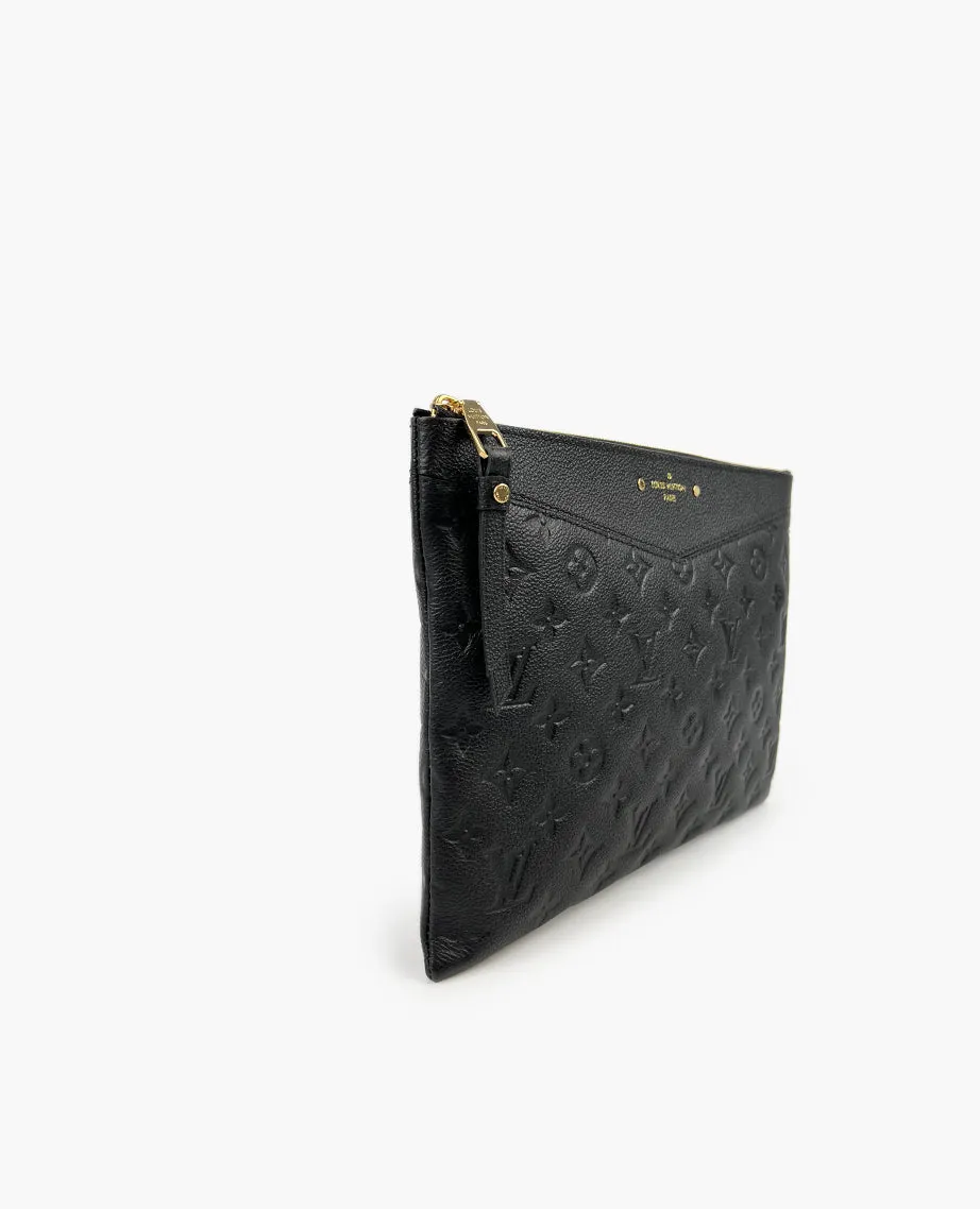 Louis Vuitton Daily Pouch Monogram Black Empreinte