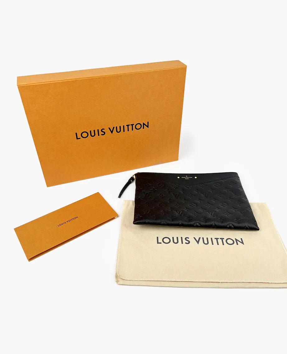 Louis Vuitton Daily Pouch Monogram Black Empreinte