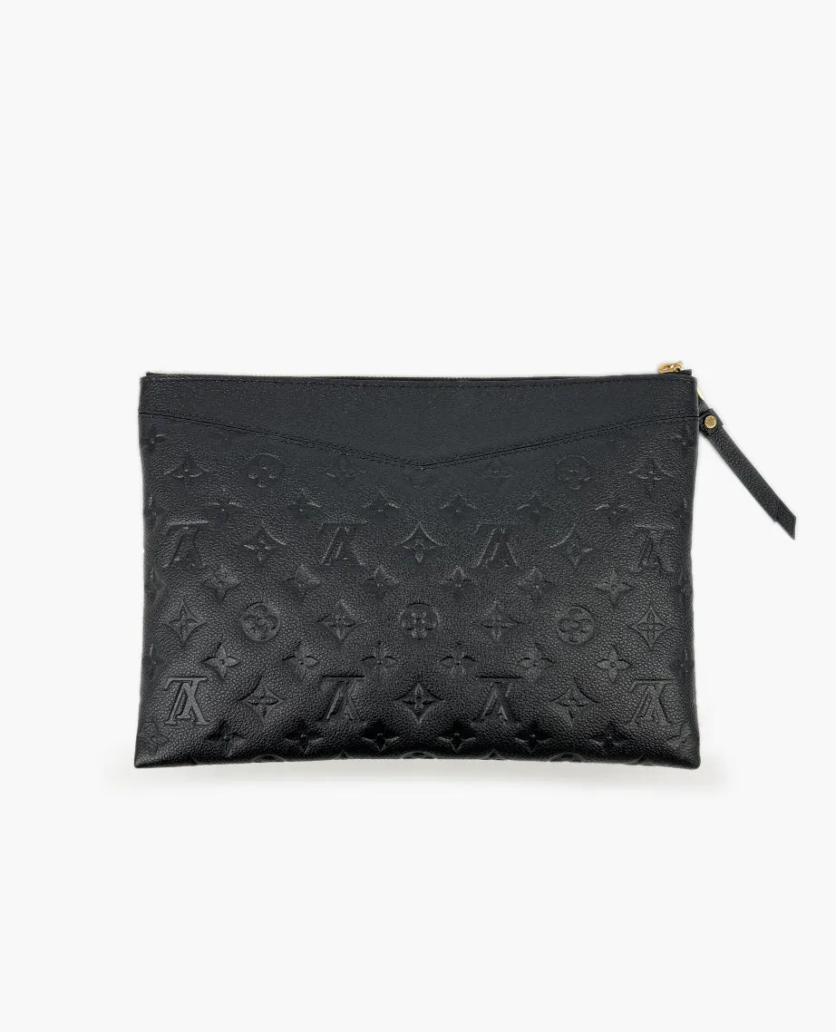 Louis Vuitton Daily Pouch Monogram Black Empreinte